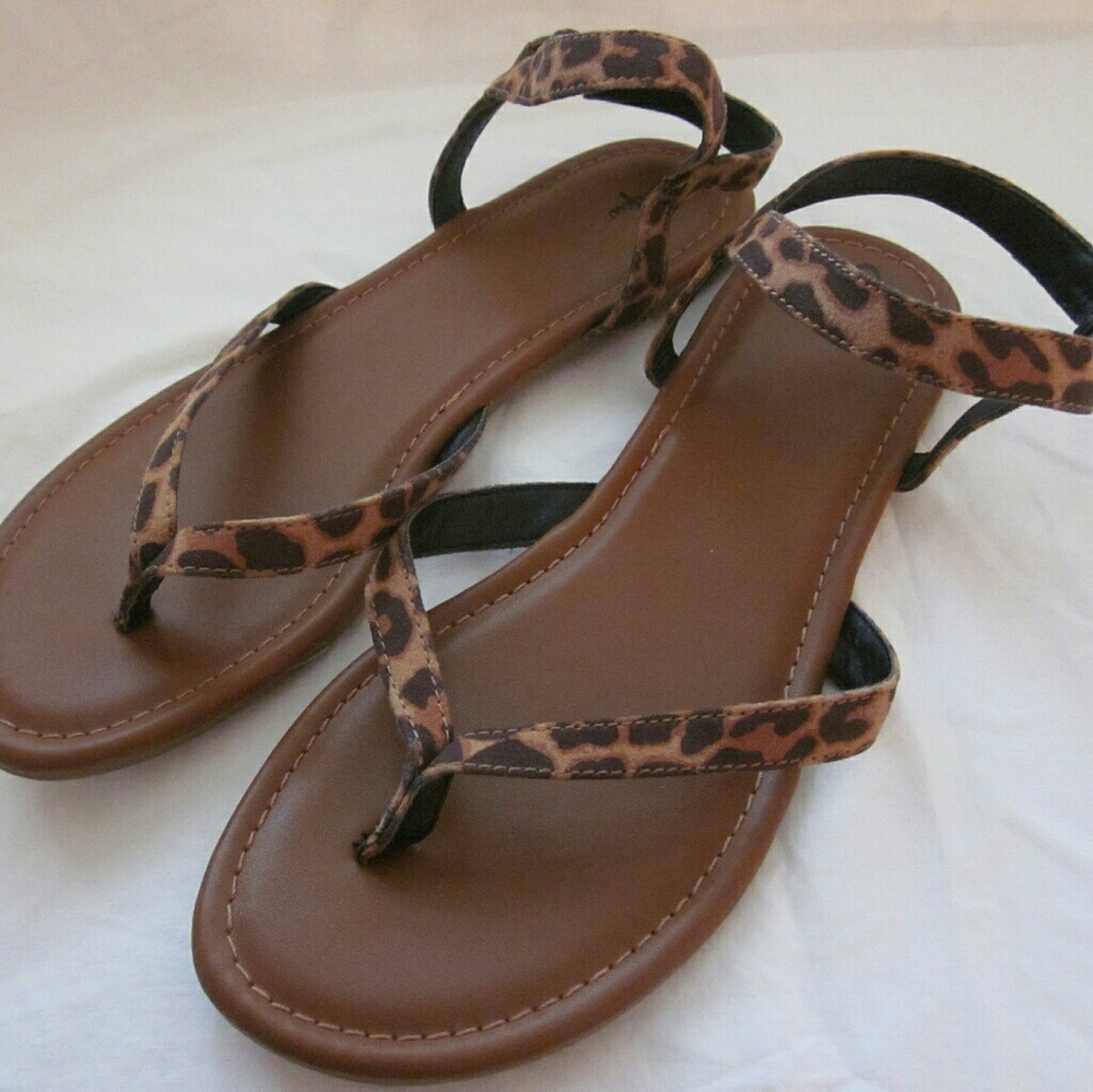 Curfew Majori Leopard Ankle Strap Sandals